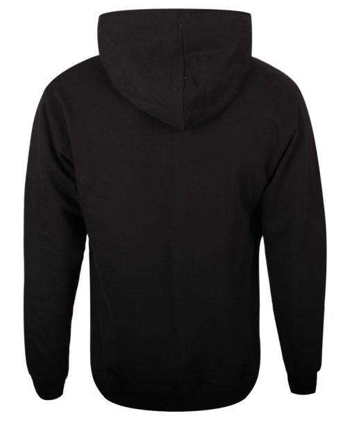 Black hoodie plain Back
