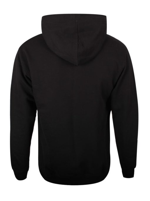 Black hoodie plain Back