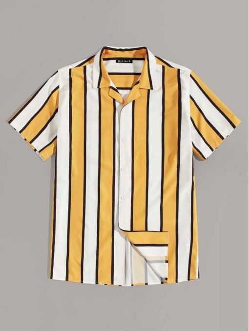 Yellow Vertical Striped Shirt Deals, 54 