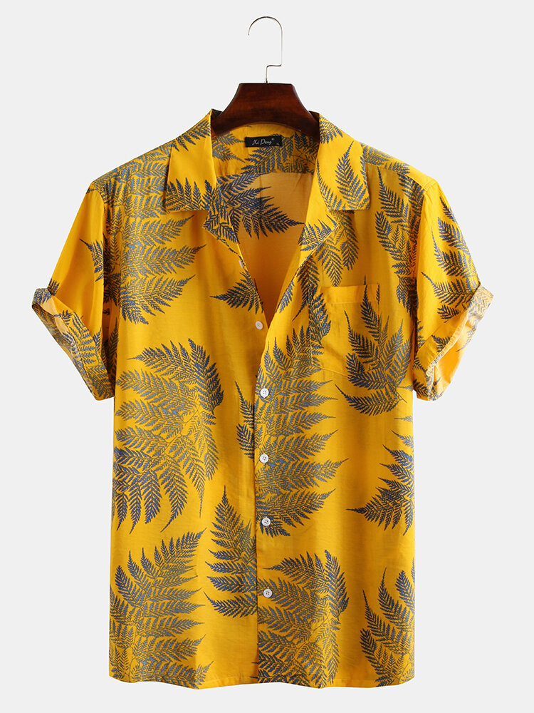 yellow shirt printed