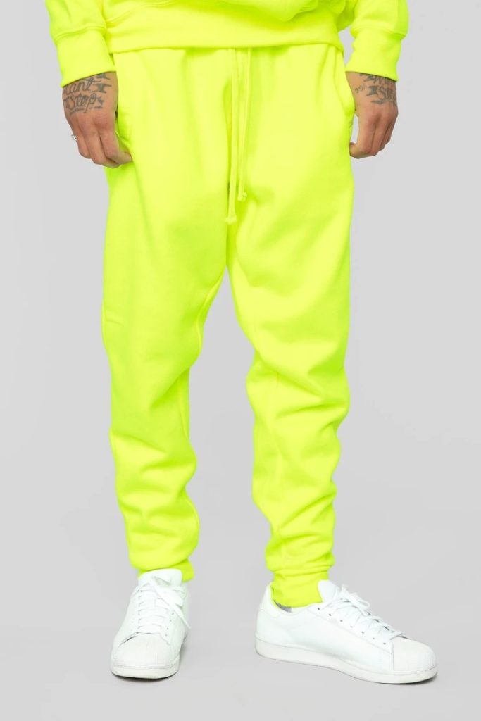 Bofrike neon yellow track pant for men 1 Bofrike