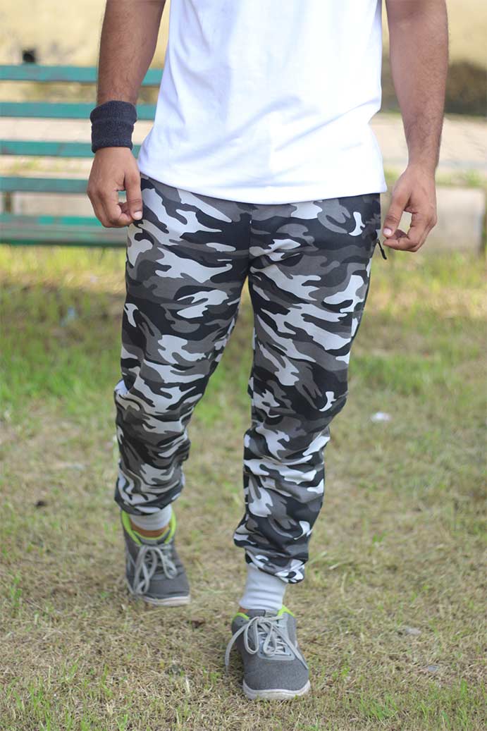 Grey Camo Jogger For Men Bofrike