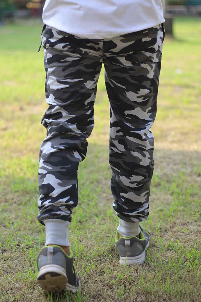 Grey Camo Jogger For Men Bofrike