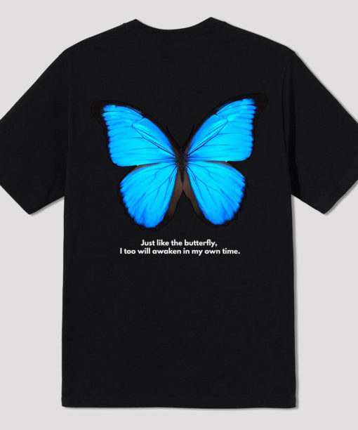 Black shirt with butterfly Clearance
