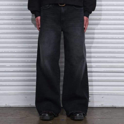 Noir Black Washed Baggy Fit Jean