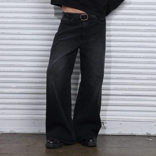Noir Black Washed Baggy Fit Jean - Image 2