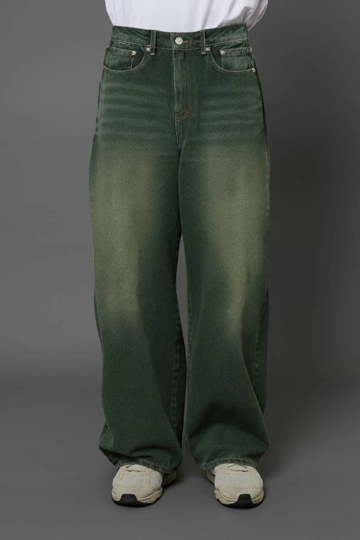 Emerald Washed Baggy Fit Jean