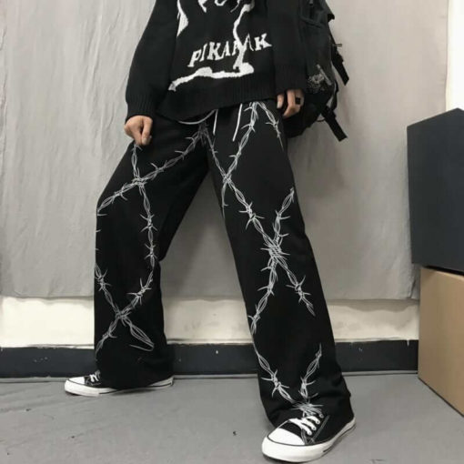 Barbed Wire Baggy Fit Pant - Image 2