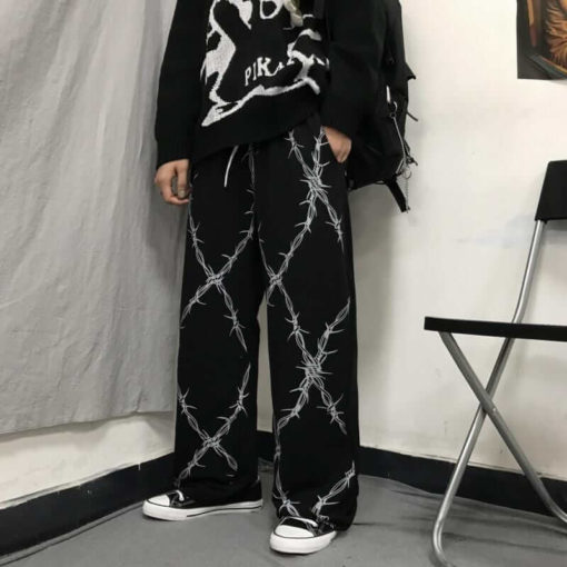 Barbed Wire Baggy Fit Pant