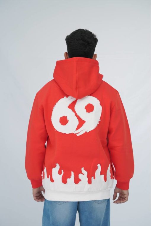 Red 69 Oversized Hoodie