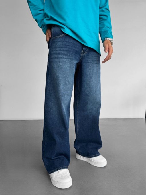 Ocean Blue Baggy Fit Jean