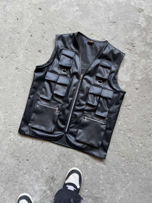 Leather Vest For Men - Image 3