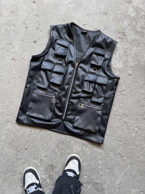 Leather Vest For Men - Image 2