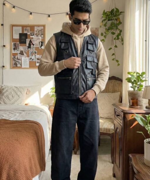 Alternative view of Leather Vest For Men