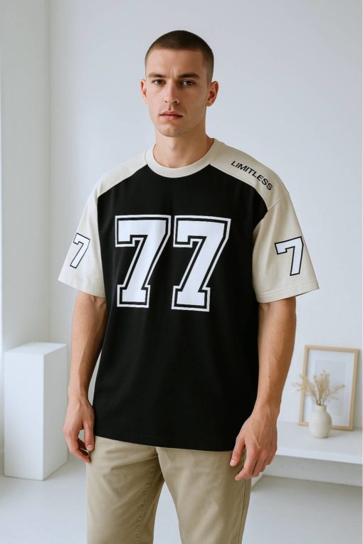 Black Jersey T-shirt - Image 3