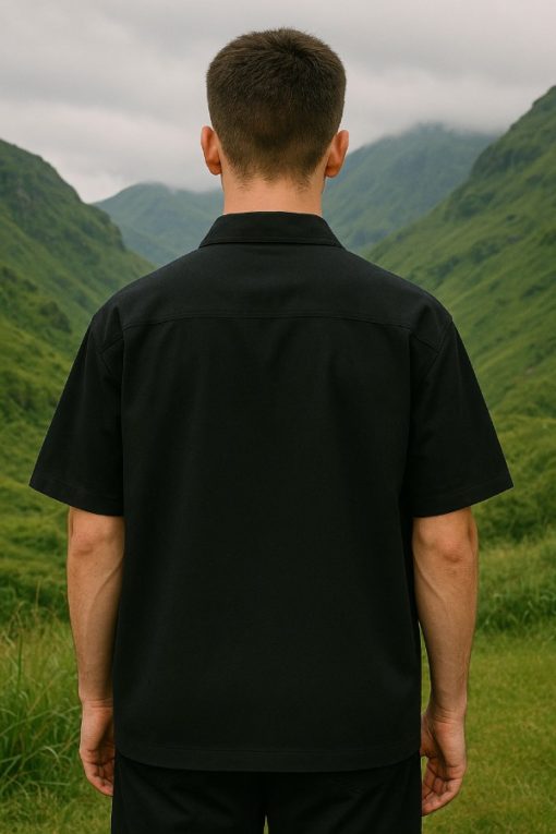 Black Zip Oversized Shirt - Image 3