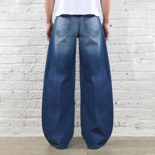 Blue Twisted Baggy Fit Jean - Image 3