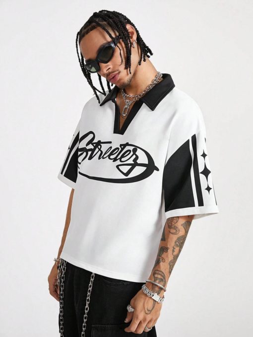 Streeter Oversized Polo T-Shirt - Image 2