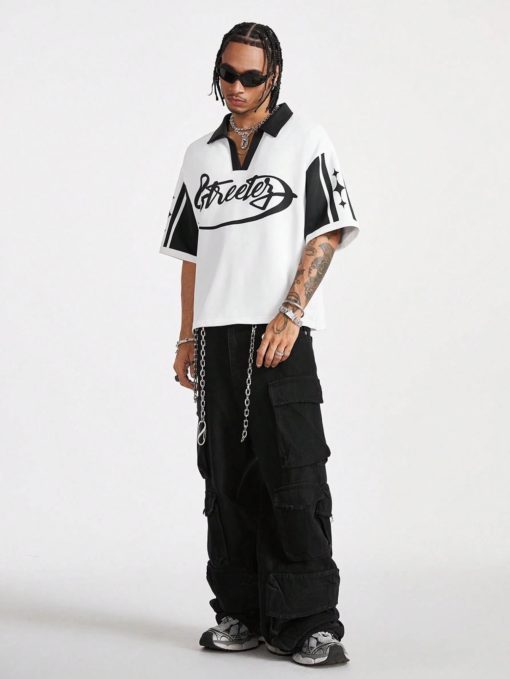 Streeter Oversized Polo T-Shirt - Image 5