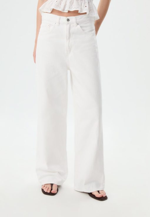 White Wide Leg Jean