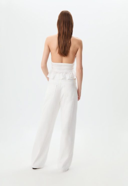 White Wide Leg Jean - Image 4