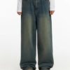 Sandblast Wide Leg Jean