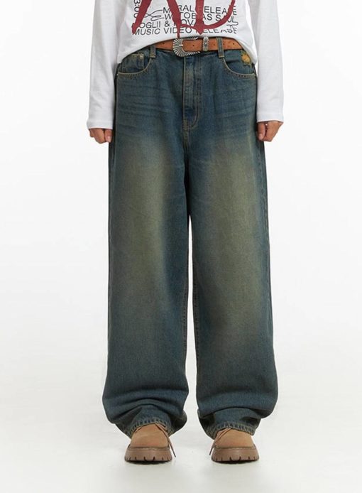 Sandblast Wide Leg Jean
