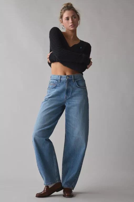 Buckle Baggy Barrel Jean - Image 2