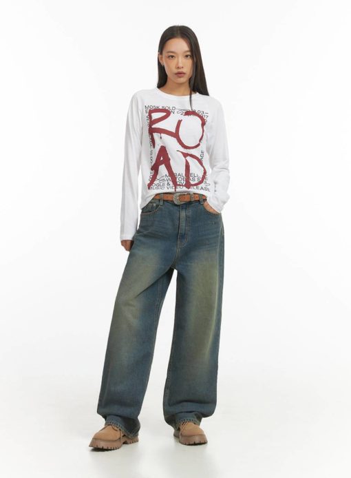 Sandblast Wide Leg Jean - Image 2