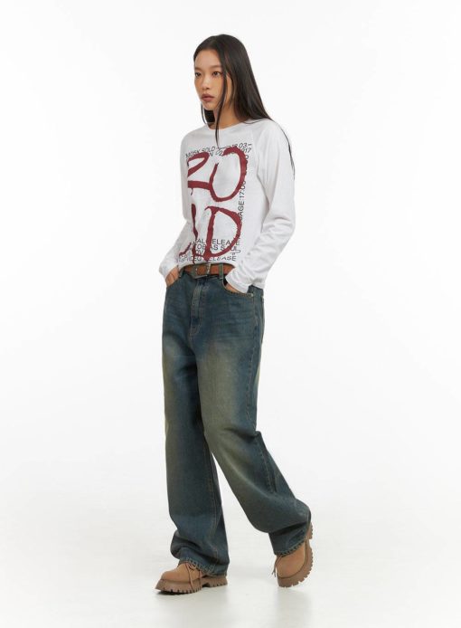 Sandblast Wide Leg Jean - Image 4