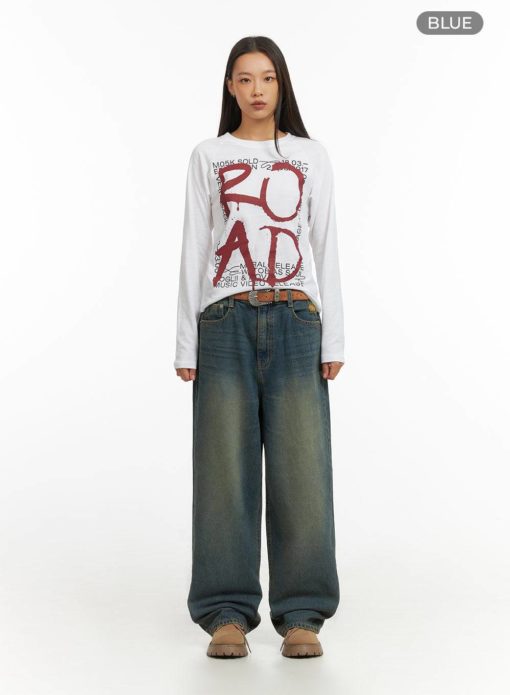 Sandblast Wide Leg Jean - Image 3