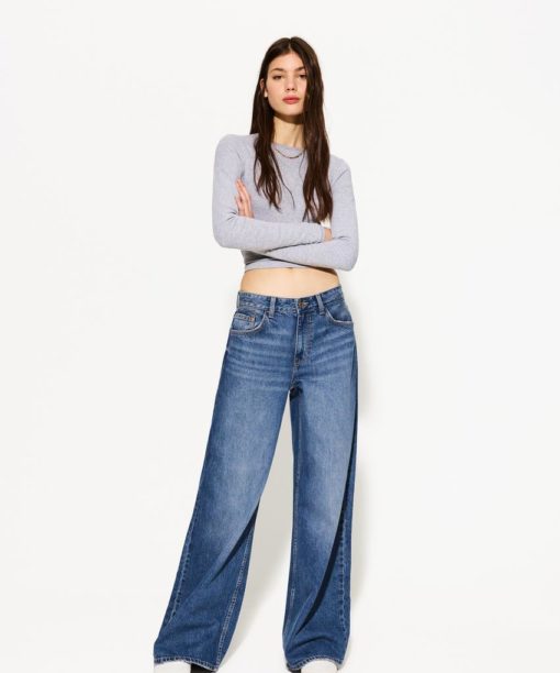 Blue Wide Leg Jean
