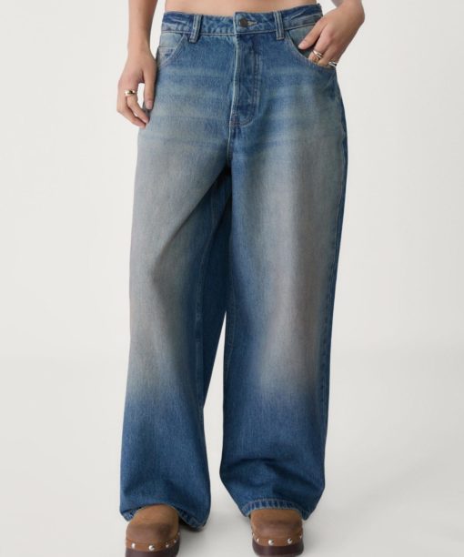 Washed out Wide Leg Jean