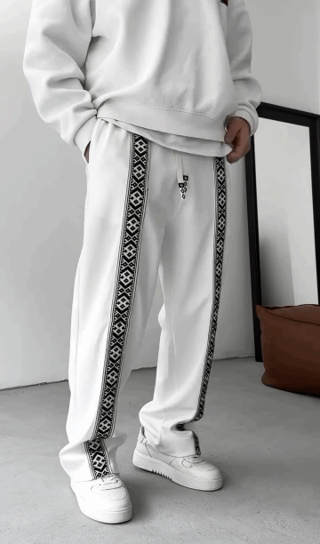 White Totem Joggers