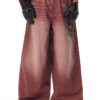 Wine Washed Baggy Jean