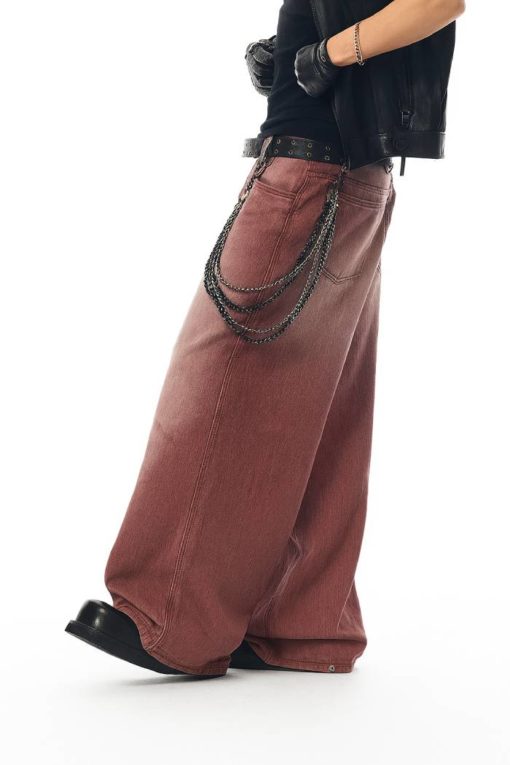 Wine Washed Baggy Jean - Image 3