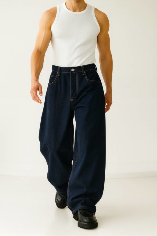 Raw Indigo Baggy Fit Jean - Image 2