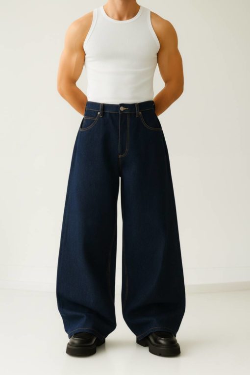 Raw Indigo Baggy Fit Jean - Image 4