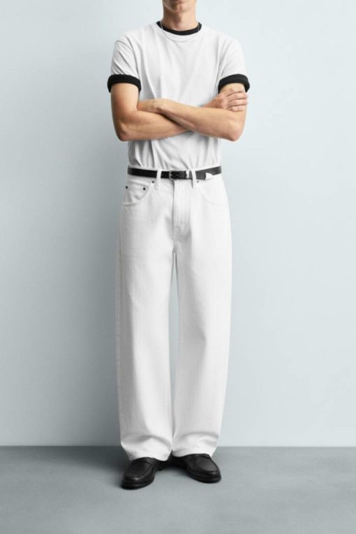 White Baggy Fit Jean - Image 2