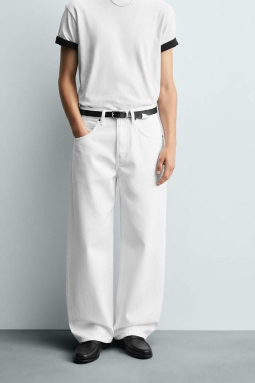 White Baggy Fit Jean - Image 4