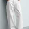 White Baggy Fit Jean