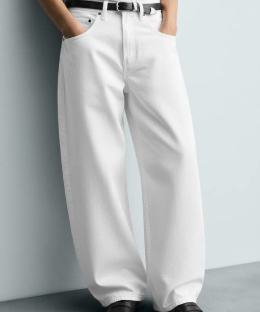 White Baggy Fit Jean