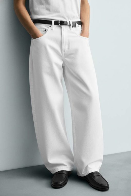 White Baggy Fit Jean