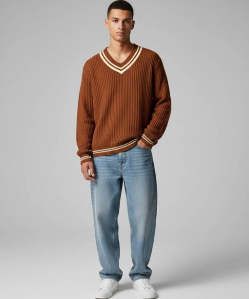Alternative view of Brown Oversized Knit Sweater