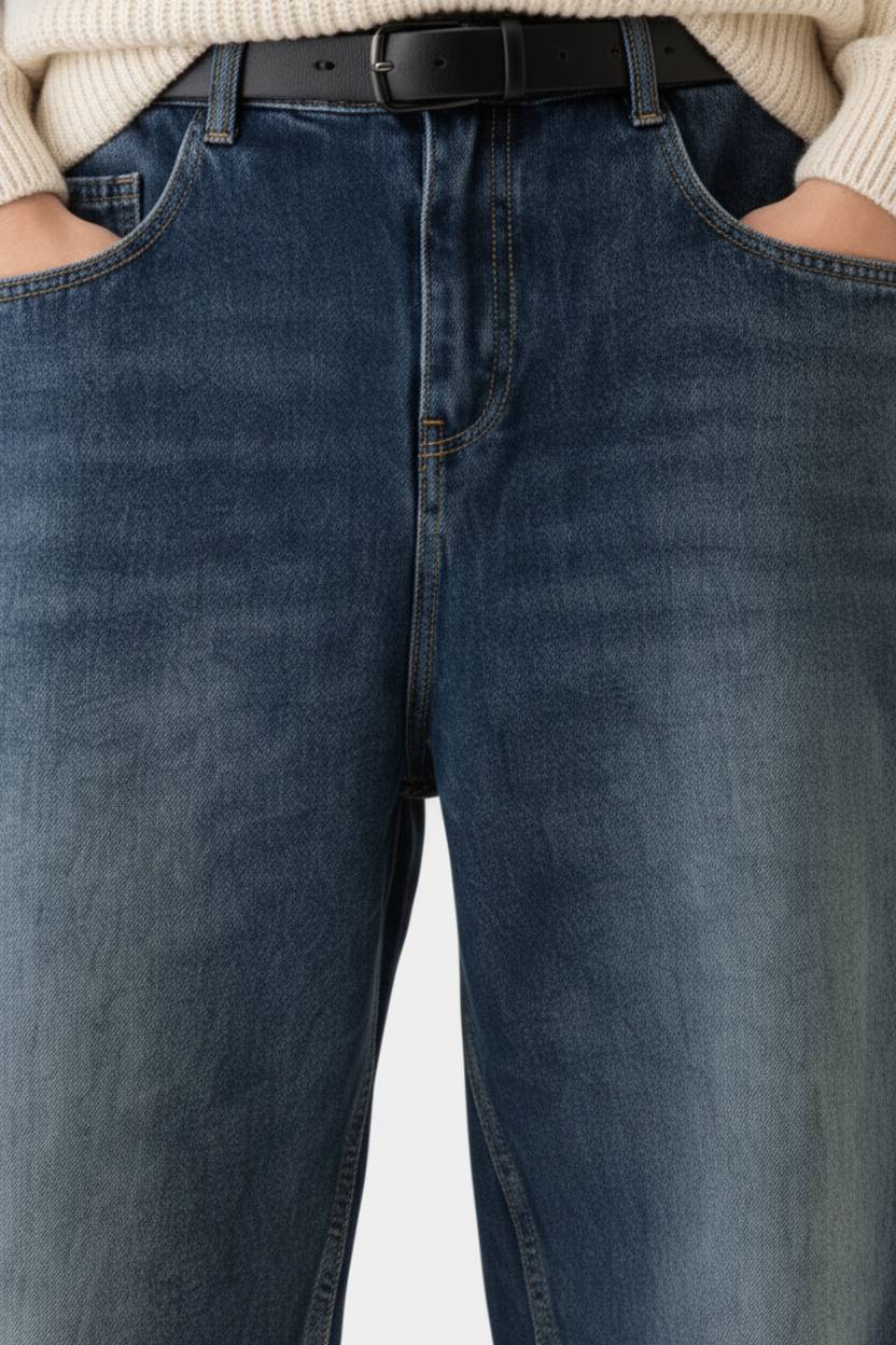 Mirage Blue Baggy Fit Jean - Image 2