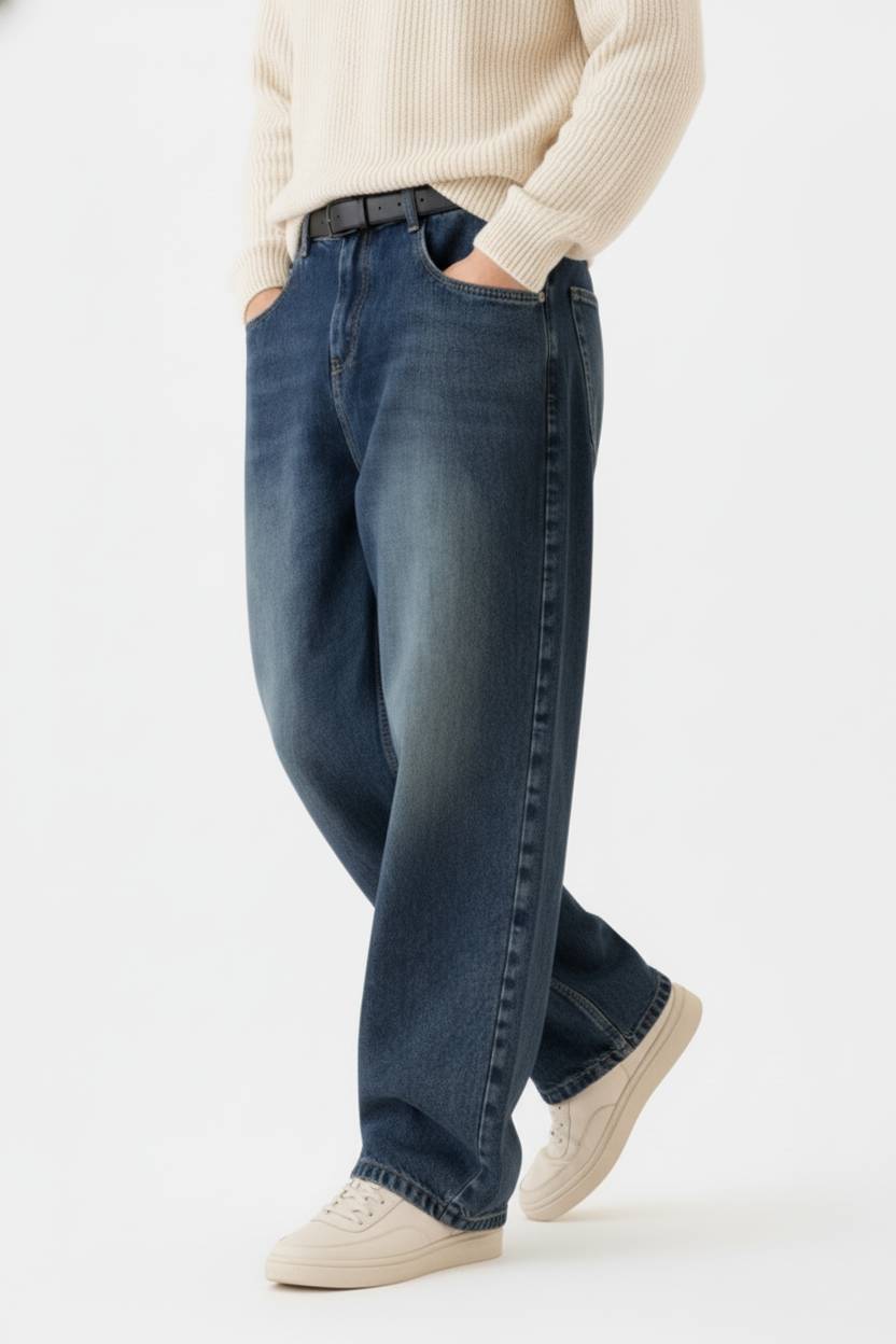 Mirage Blue Baggy Fit Jean - Image 4