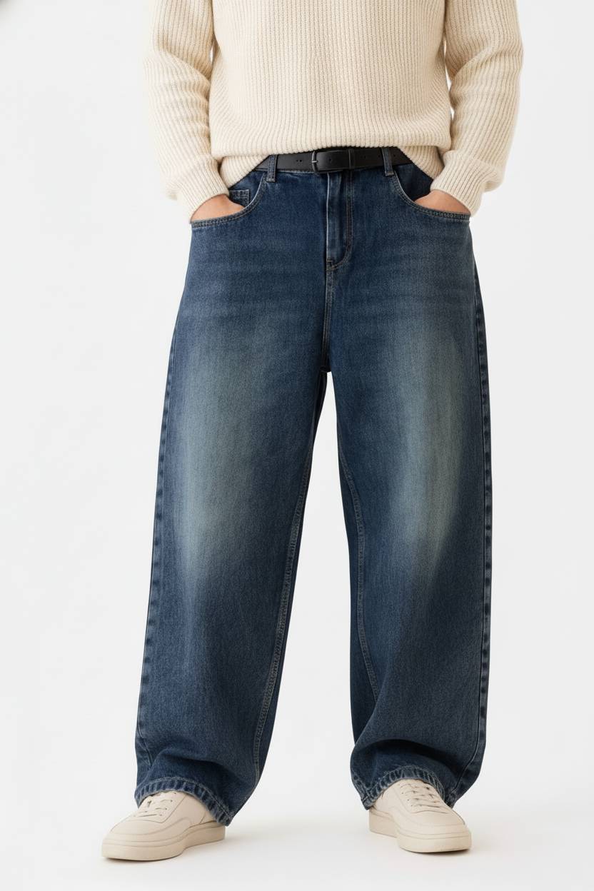 Mirage Blue Baggy Fit Jean