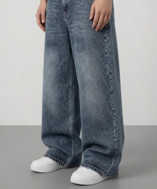 Alternative view of Ocean Haze Baggy Fit Jean
