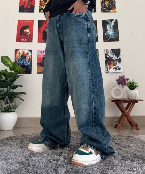 Alternative view of Mirage Blue Baggy Fit Jean