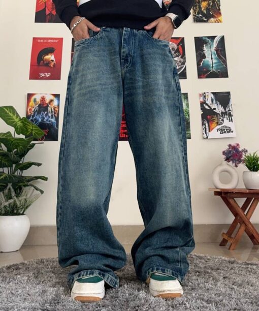 Mirage Blue Baggy Fit Jean